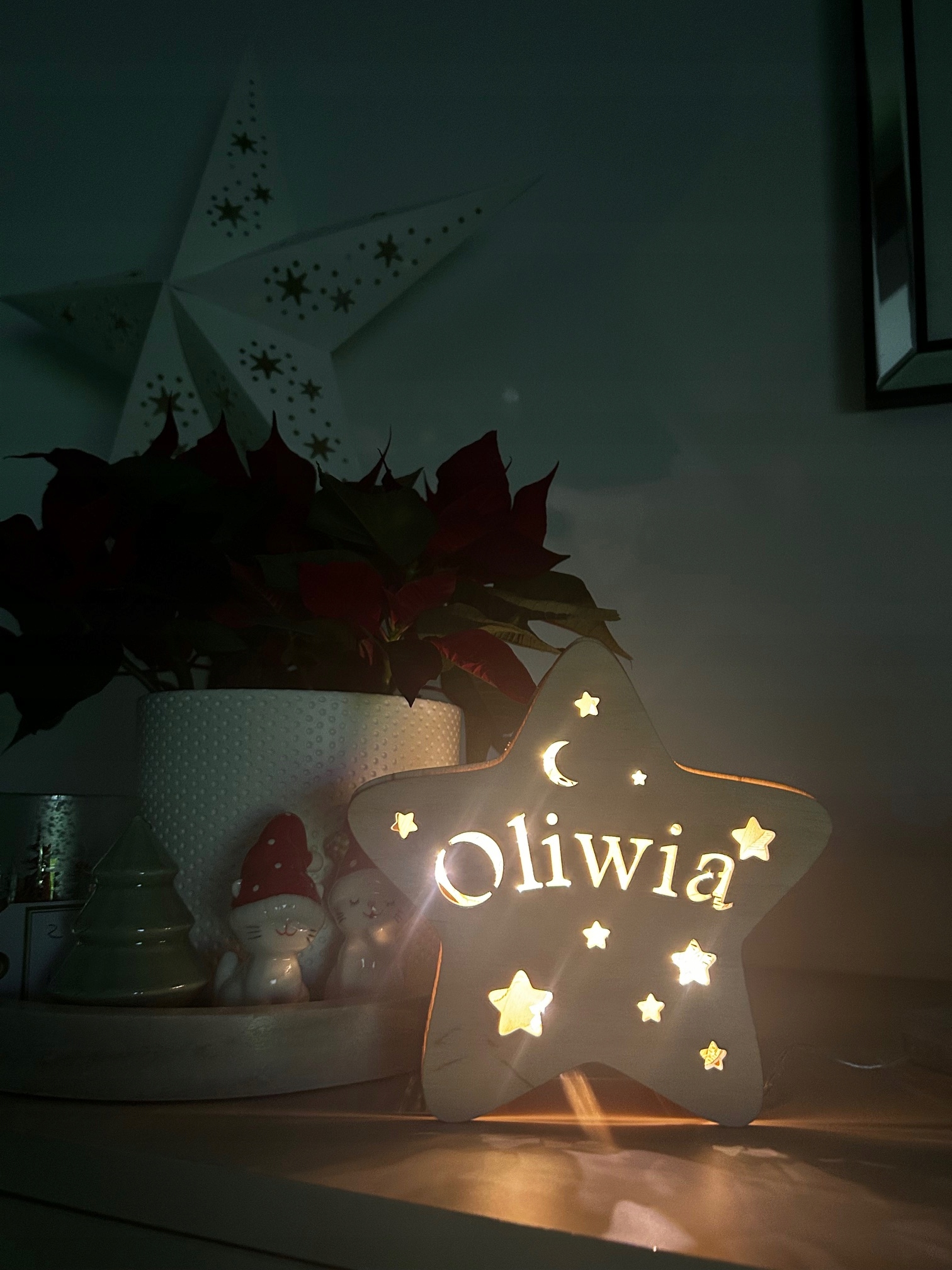 Świecąca lampka Gwiazda z imieniem Oliwia